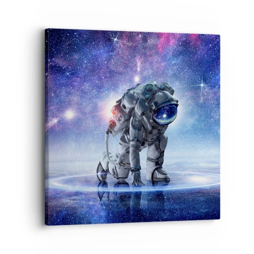 Quadro em tela - Céu estrelado acima de mim - 30x30 cm