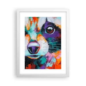 Pôster em moldura branca - Apenas boas emoções - 30x40 cm