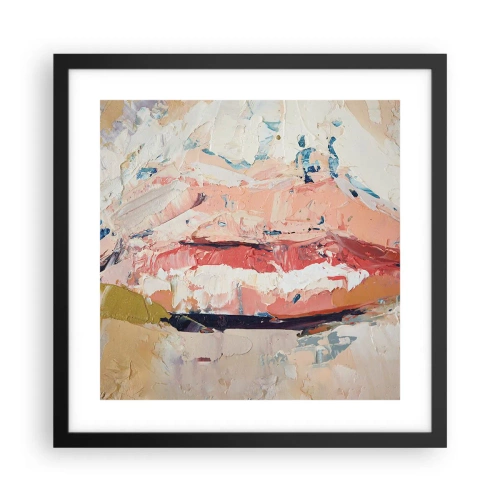 Pôster com moldura preta - Desperta os sentidos - 40x40 cm