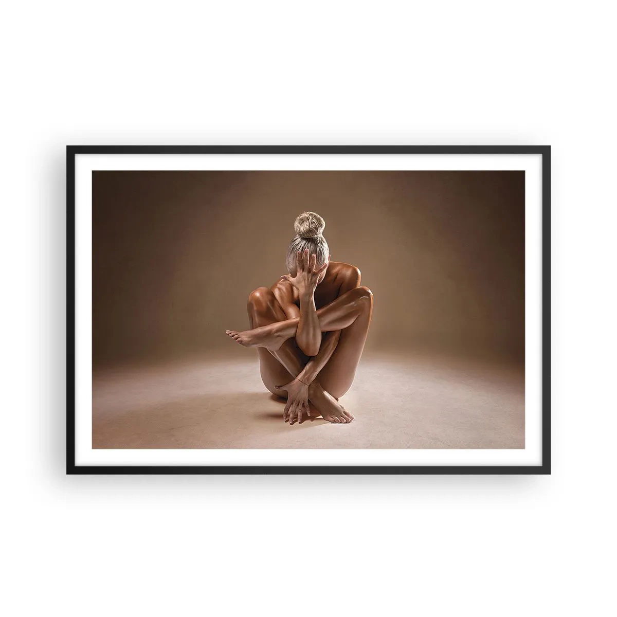 Pôster com moldura preta - Unidade de corpo e alma - 91x61 cm