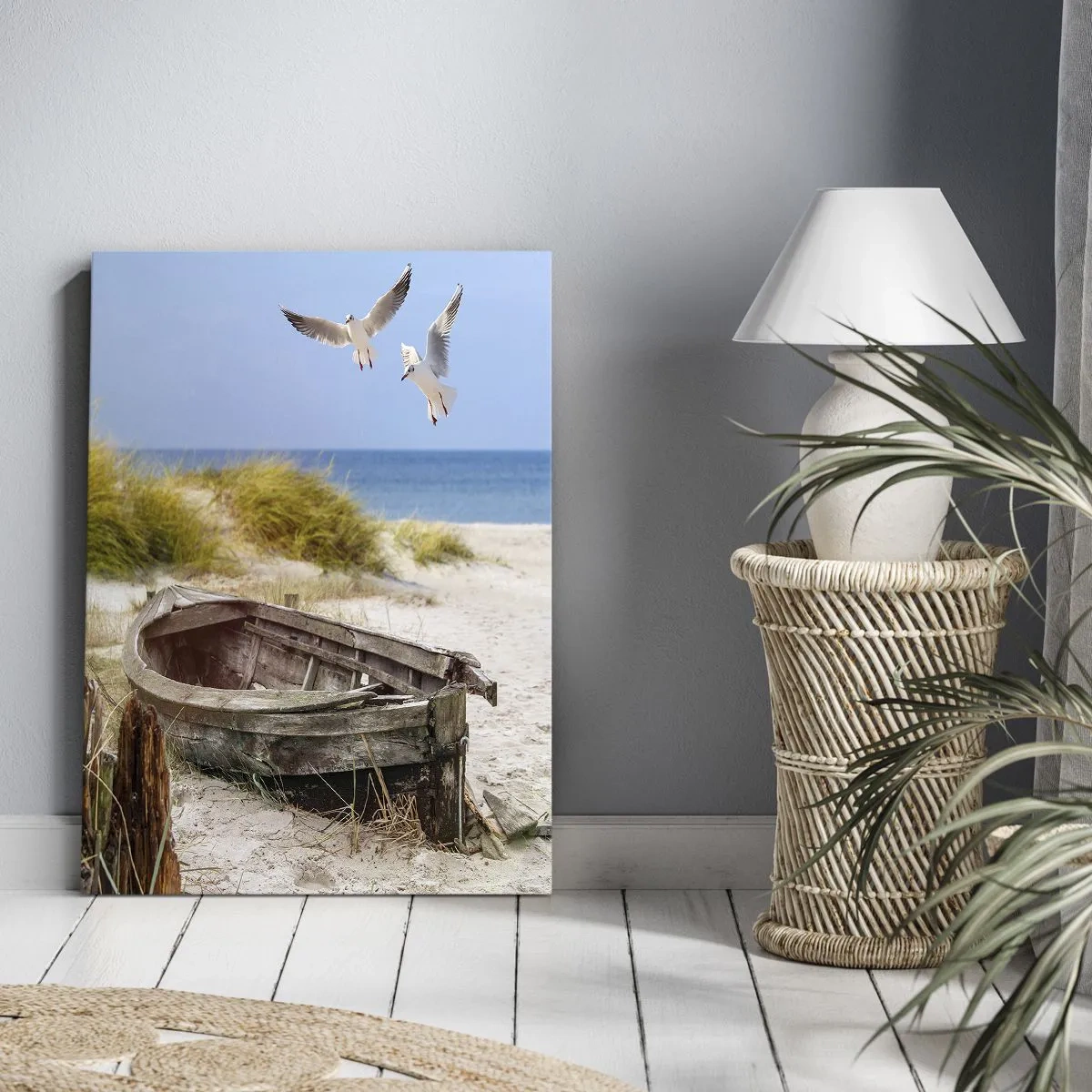 Quadro em tela - Banhado pelo vento - 50x70 cm