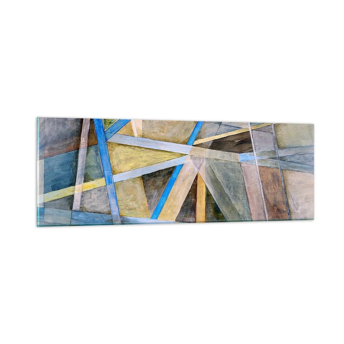 Quadro em vidro - Em linha reta ou na diagonal? - 90x30 cm