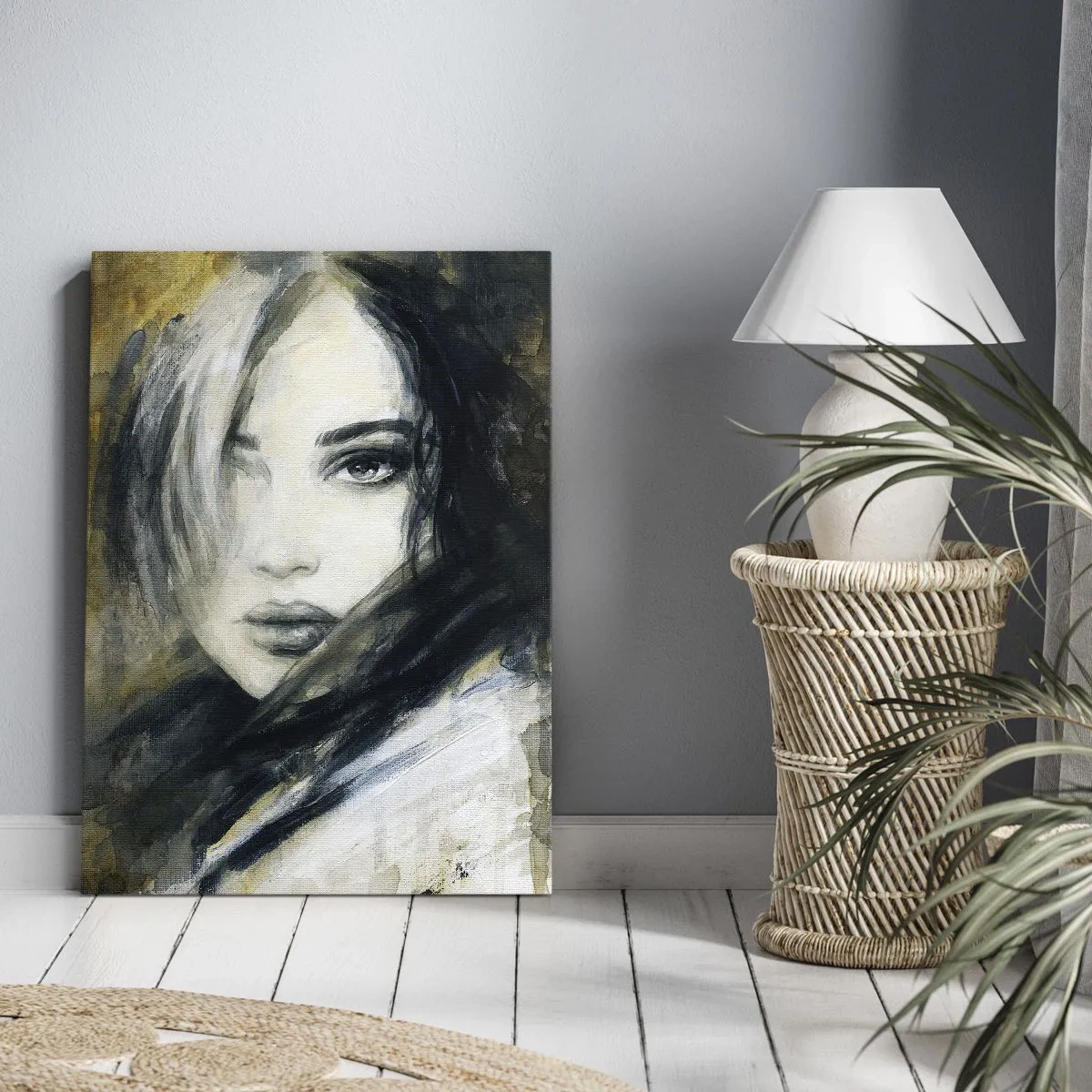 Quadro em tela - Mais inocente ou sensual? - 80x120 cm