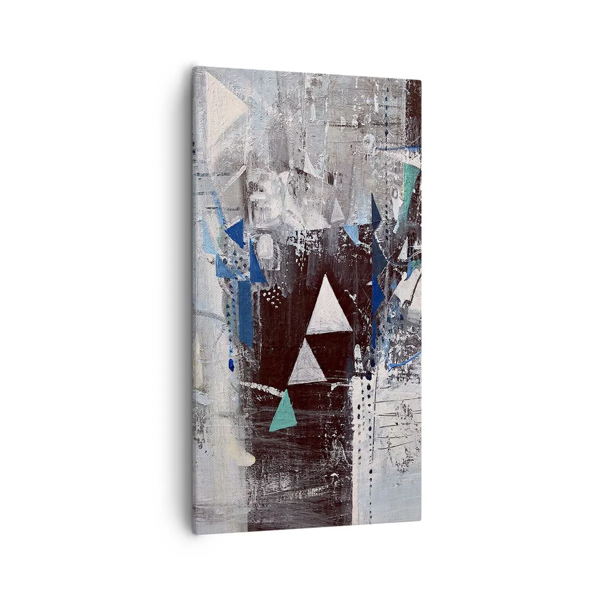 Quadro em tela - A ordem superior dos triângulos - 55x100 cm