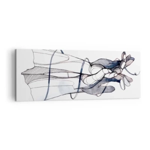 Quadro em tela - Estudo do toque - 140x50 cm