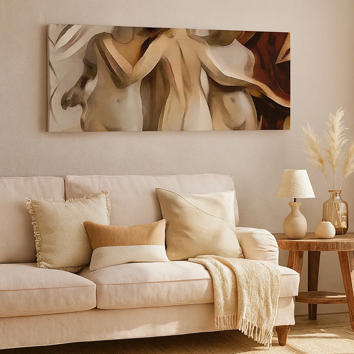 Quadro em tela - Três Graças 2.0 - 30x30 cm