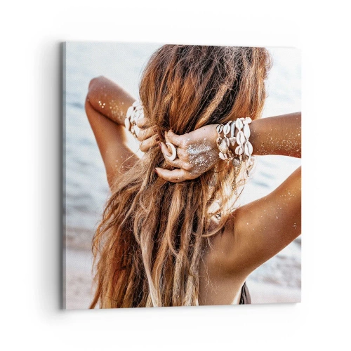 Quadro em tela - Irmã da água e do sol - 70x70 cm