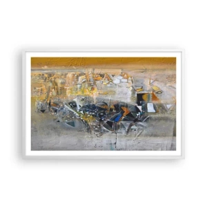 Pôster em moldura branca - Tudo vai se encaixar - 91x61 cm