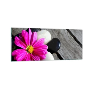 Quadro em vidro - Descanso no cais - 100x40 cm