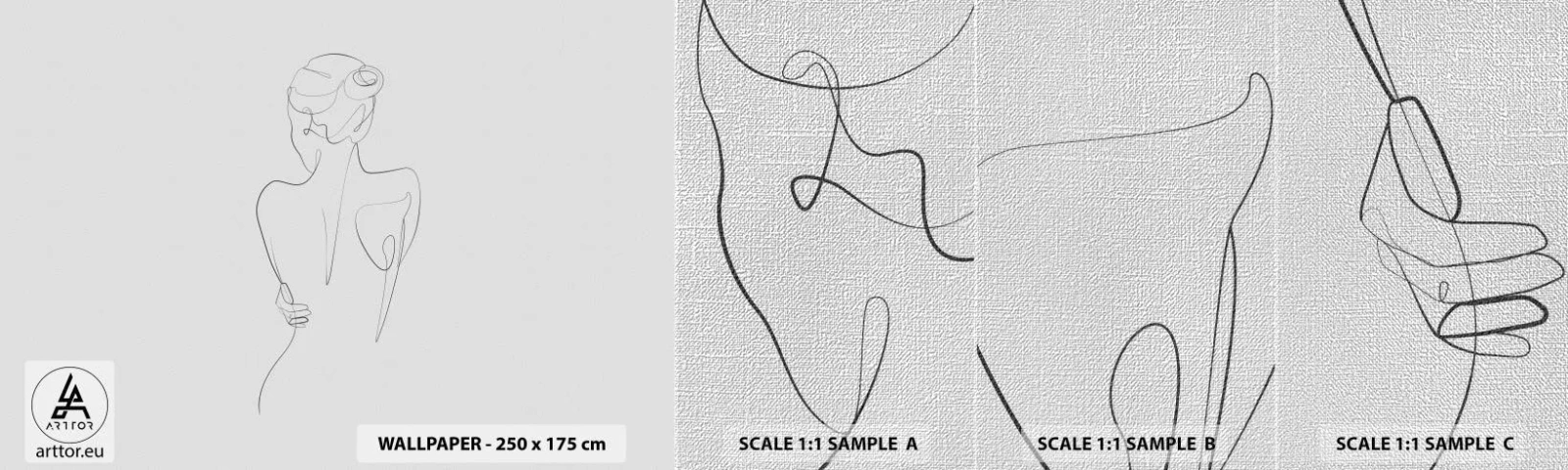 Amostra de papel de parede Premium Canvas - Música corporal - Gráficos, Corpo, Pedaço - 100x30 cm