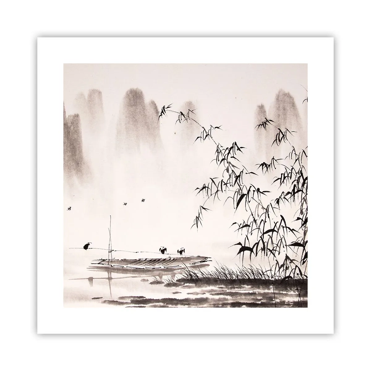 Pôster - O silêncio dos campos de arroz - 40x40 cm