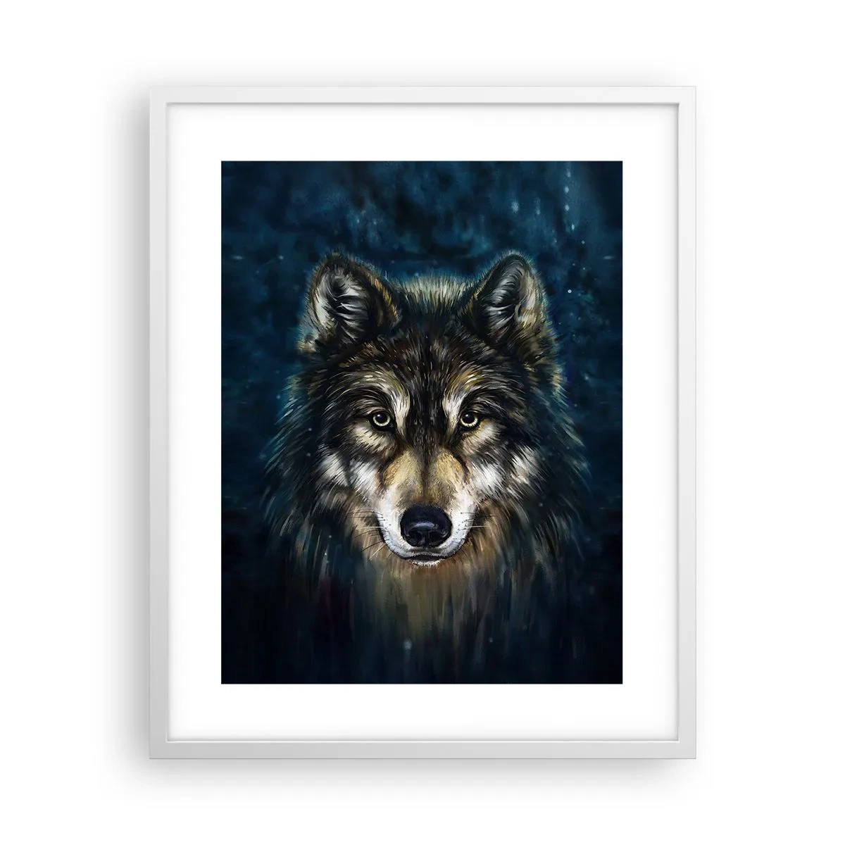 Pôster em moldura branca - Alfa? E ómega - 40x50 cm