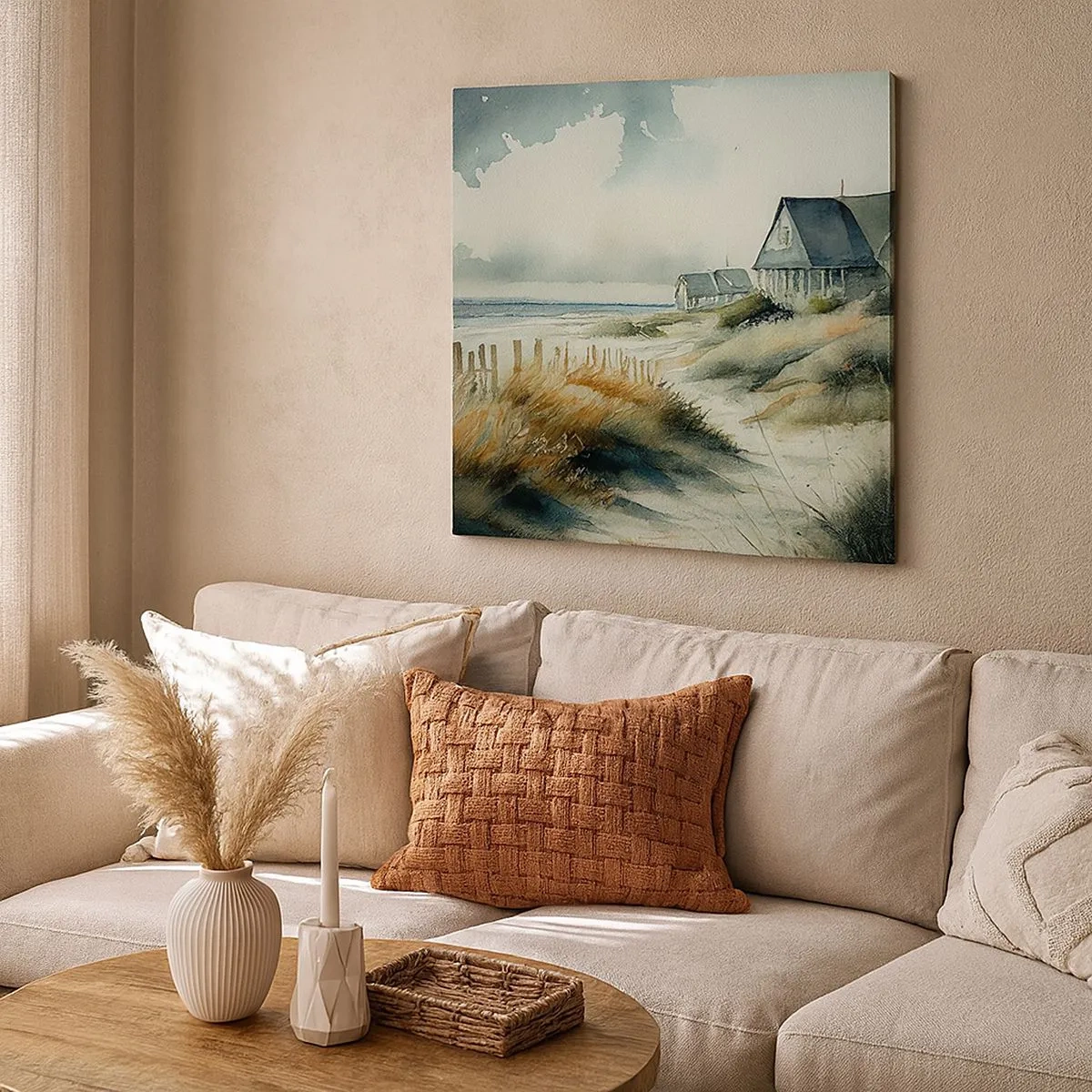 Quadro em tela - Longe da agitação - 30x30 cm