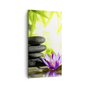 Quadro em tela - Em um arbusto de bambu - 55x100 cm