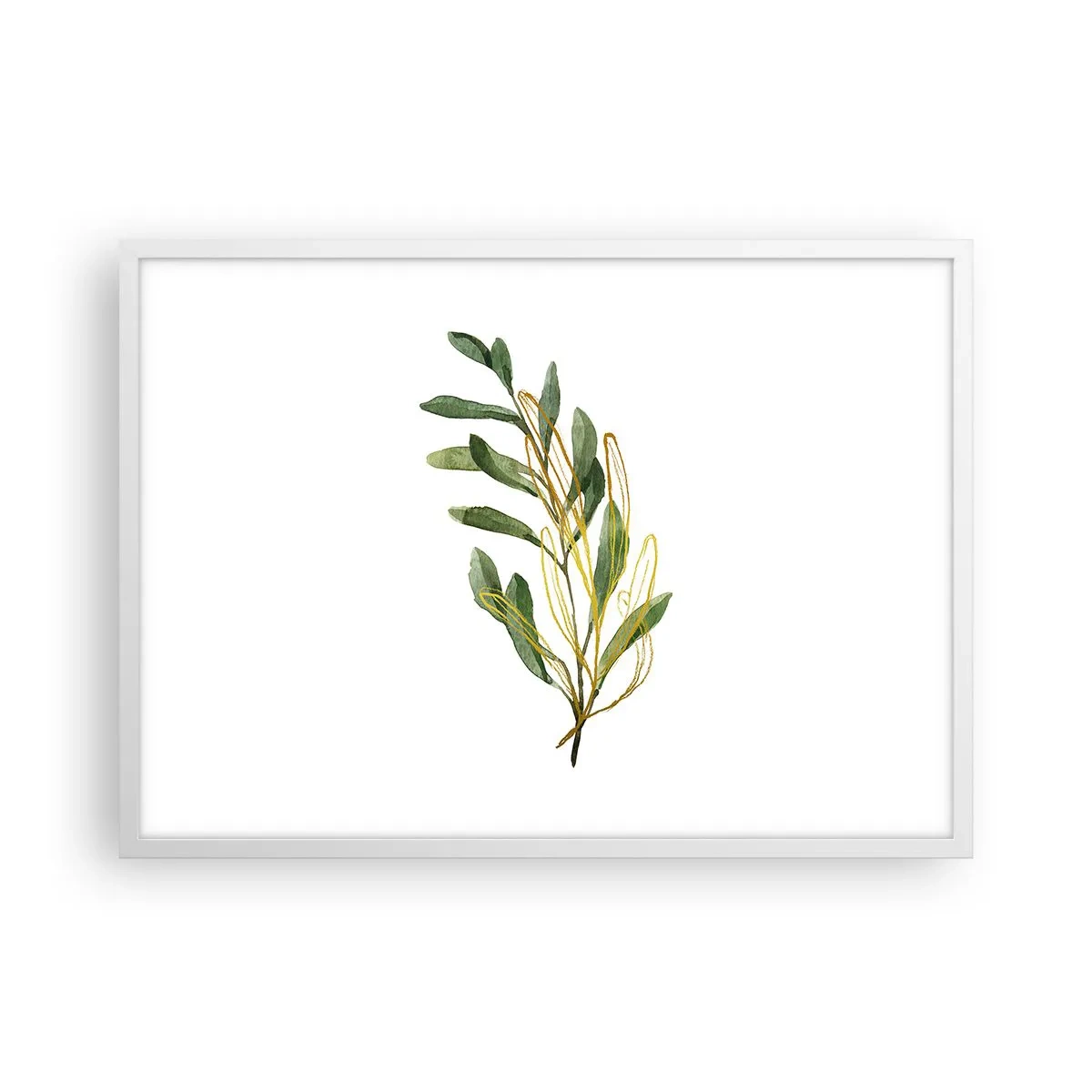 Pôster em moldura branca - Tudo que é bom - 70x50 cm