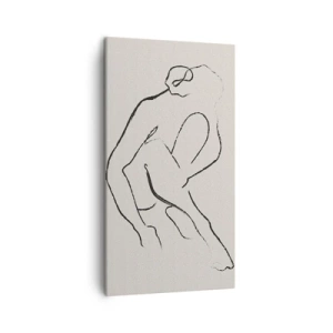 Quadro em tela - Esboço íntimo - 45x80 cm