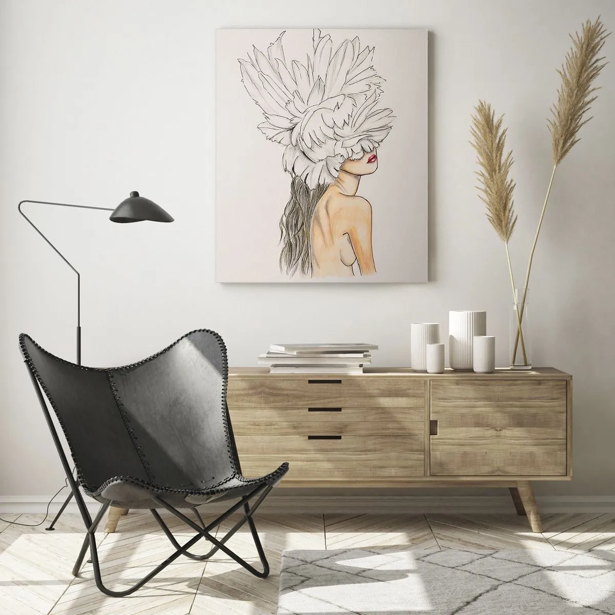 Quadro em vidro - Beleza coroada - 50x70 cm