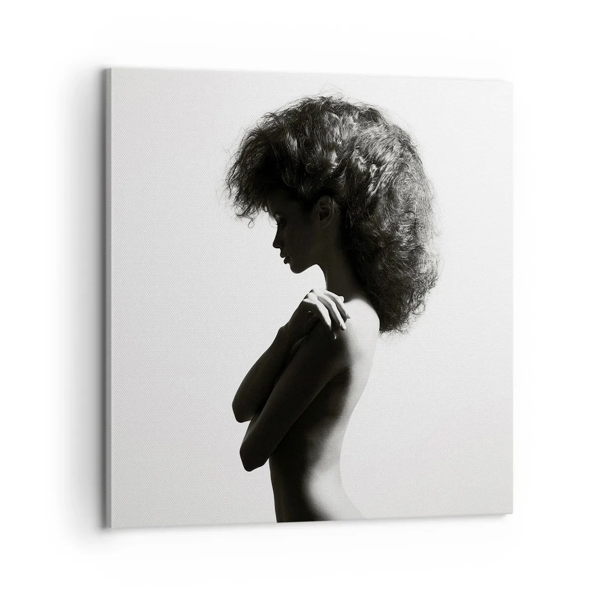 Quadro em tela - Como uma flor em um caule fino - 60x60 cm