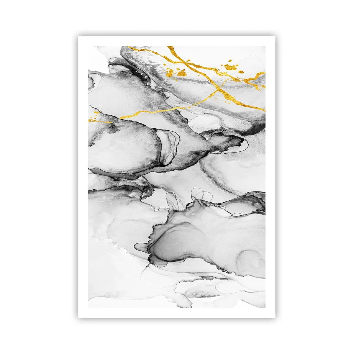 Pôster - Composição dourada - 70x100 cm