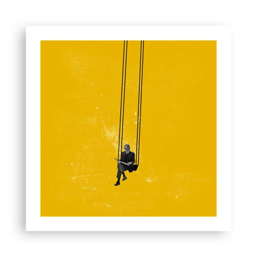 Pôster - Dia como todos os dias - 50x50 cm