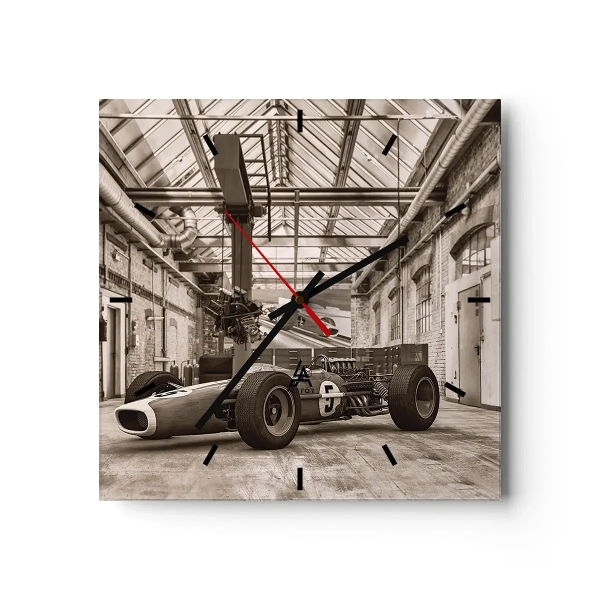 Relógio de parede - Relógio em vidro - O descanso do vencedor - 30x30 cm