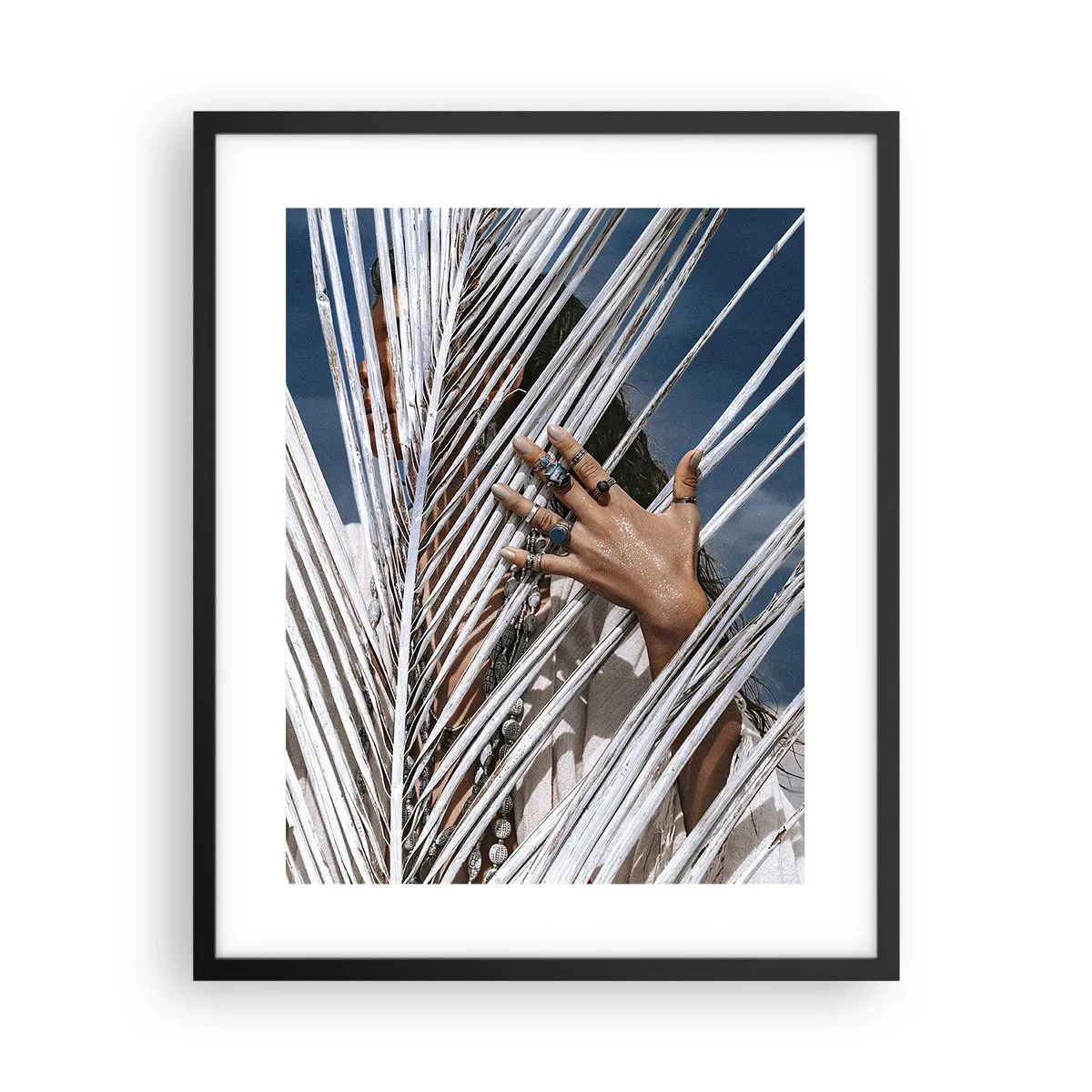 Pôster com moldura preta - A xamã - 40x50 cm