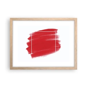 Pôster com moldura de carvalho claro - Fora do quadro - 40x30 cm