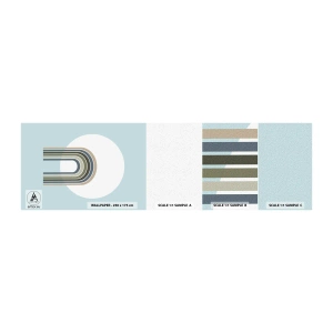 Amostra de papel de parede autocolante Deluxe Sticker - Atração irresistível - Abstração, Gráficos, Pedaço - 100x30 cm