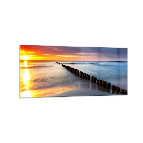 Quadro em vidro - Ouça o silêncio - 120x50 cm