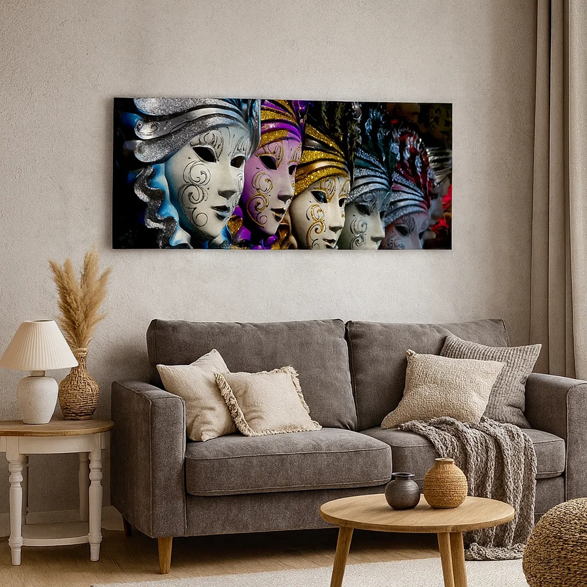 Quadro em tela - Mistério em ouro e prata - 30x30 cm