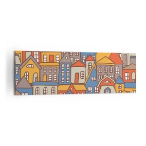 Quadro em tela - Atrás da casa - 160x50 cm