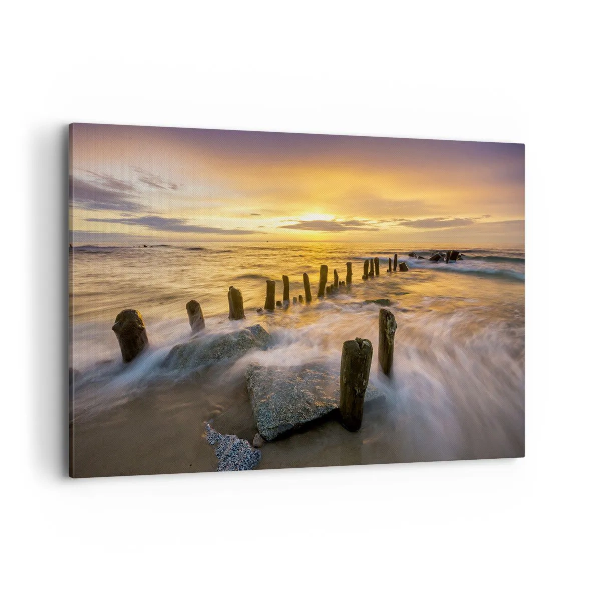 Quadro em tela - A beleza crua do Mar Báltico - 100x70 cm