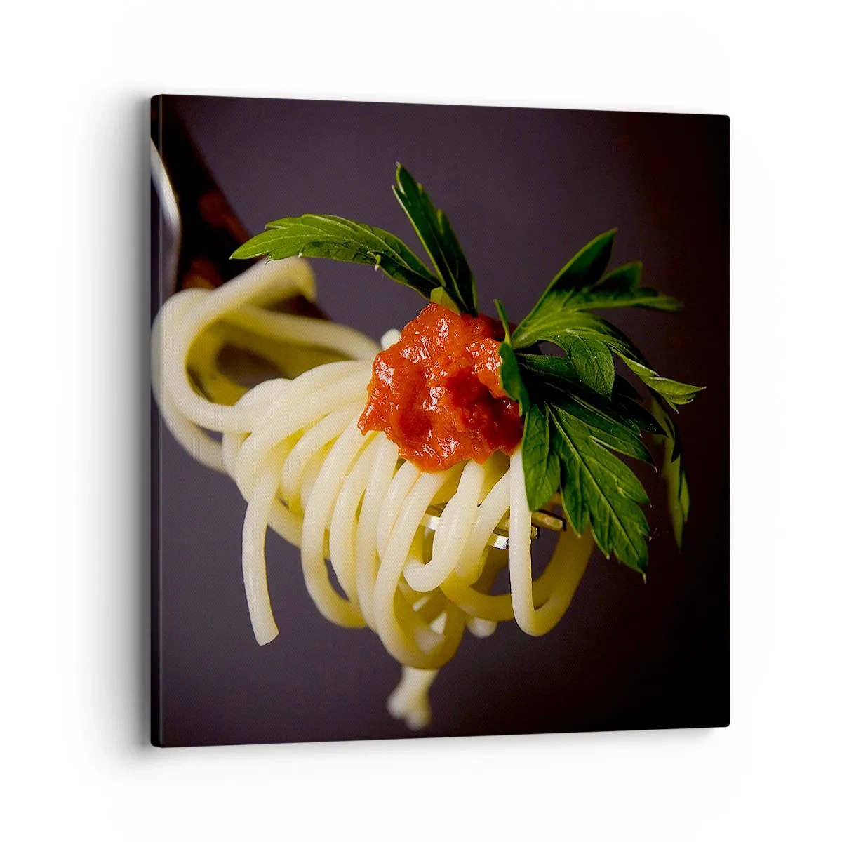 Quadro em tela - Saborosa mordida - 40x40 cm