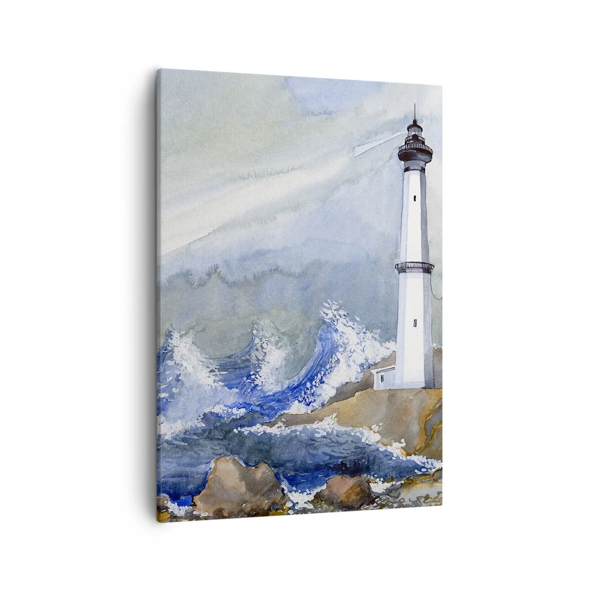 Quadro em tela - Contra as trevas e a tempestade - 50x70 cm