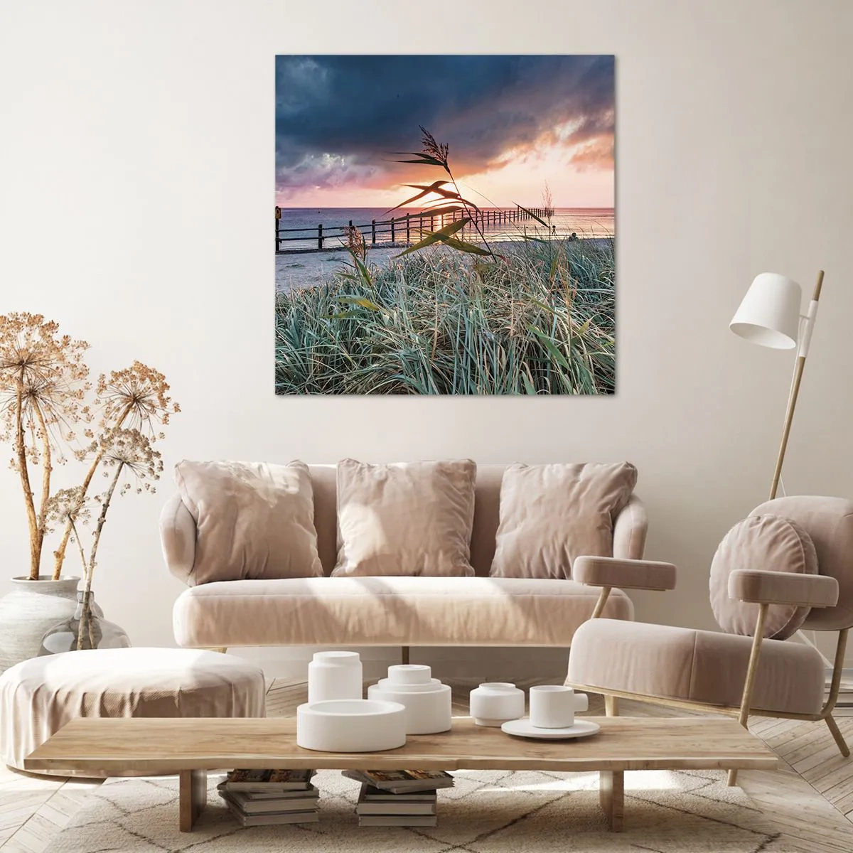 Quadro em tela - O vento não leva - 30x30 cm