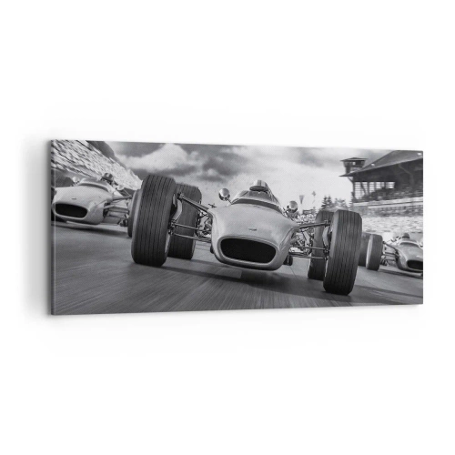 Quadro em tela - O ronco do motor - 100x40 cm