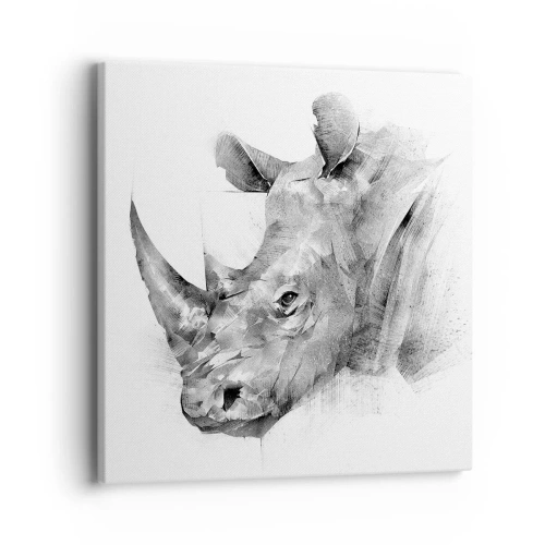 Quadro em tela - Retrato africano - 40x40 cm