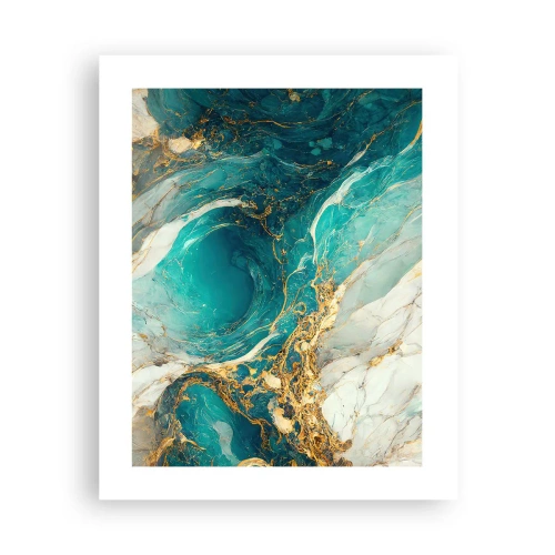 Pôster - Composição com veios d'ouro - 40x50 cm