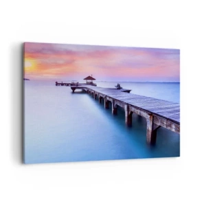 Quadro em tela - Um mar de paz no horizonte - 100x70 cm