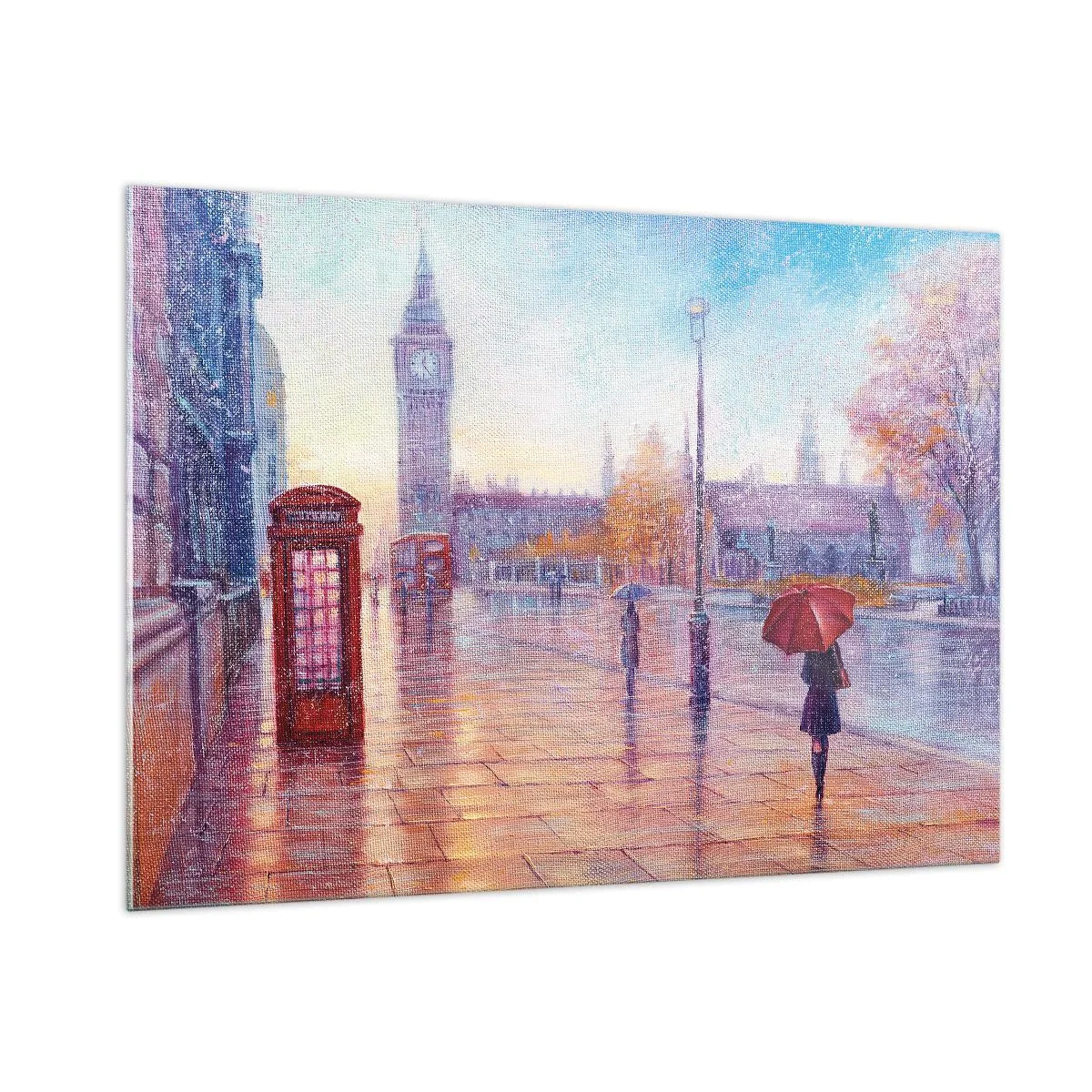 Quadro em vidro - Um dia de outono em Londres - 100x70 cm