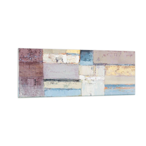 Quadro em vidro - A paz da geometria - 140x50 cm