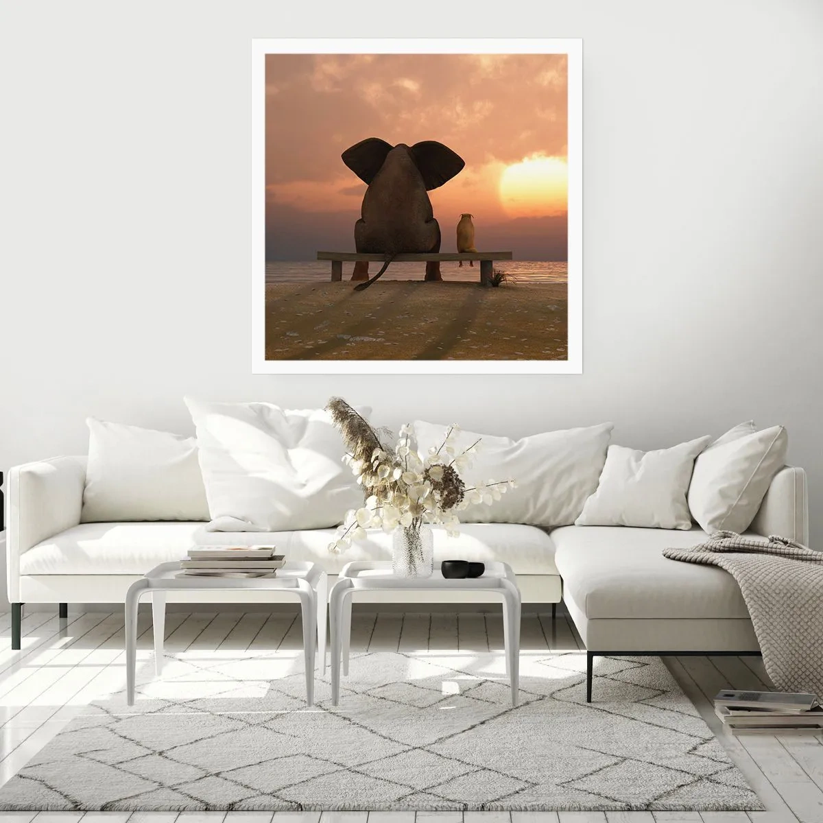 Pôster - Como é bom ficarmos em silêncio juntos - 50x50 cm