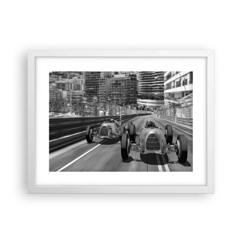 Pôster em moldura branca - Era uma vez em Monte Carlo - 40x30 cm