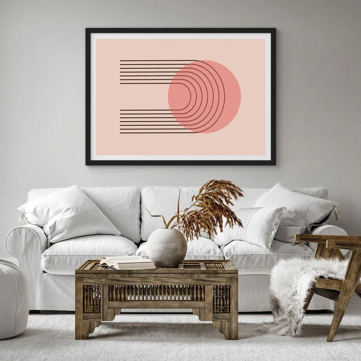 Pôster com moldura preta - Atração irresistível - 70x50 cm