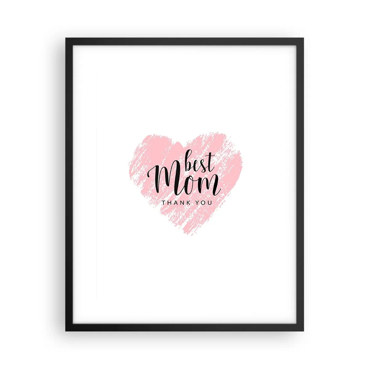 Pôster com moldura preta - Sempre o momento certo - 40x50 cm