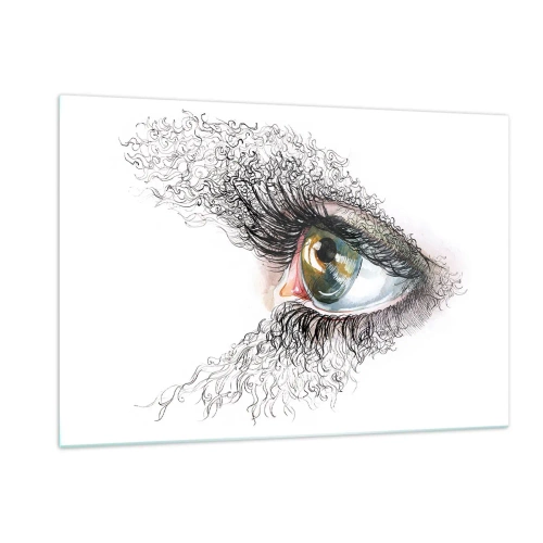 Quadro em vidro - Olhe diretamente para a alma - 120x80 cm