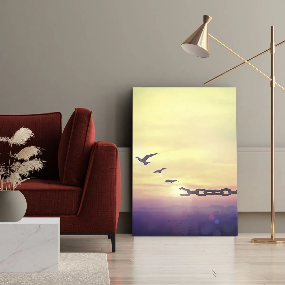 Quadro em tela - A vitória da liberdade - 50x70 cm