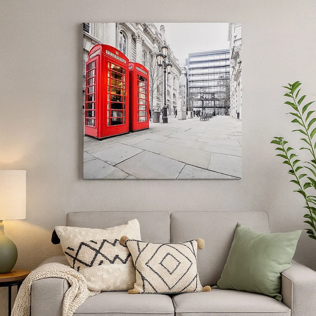 Quadro em tela - Bem-vindo a Londres - 30x30 cm