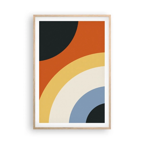 Pôster com moldura de carvalho claro - Um para o outro - 61x91 cm