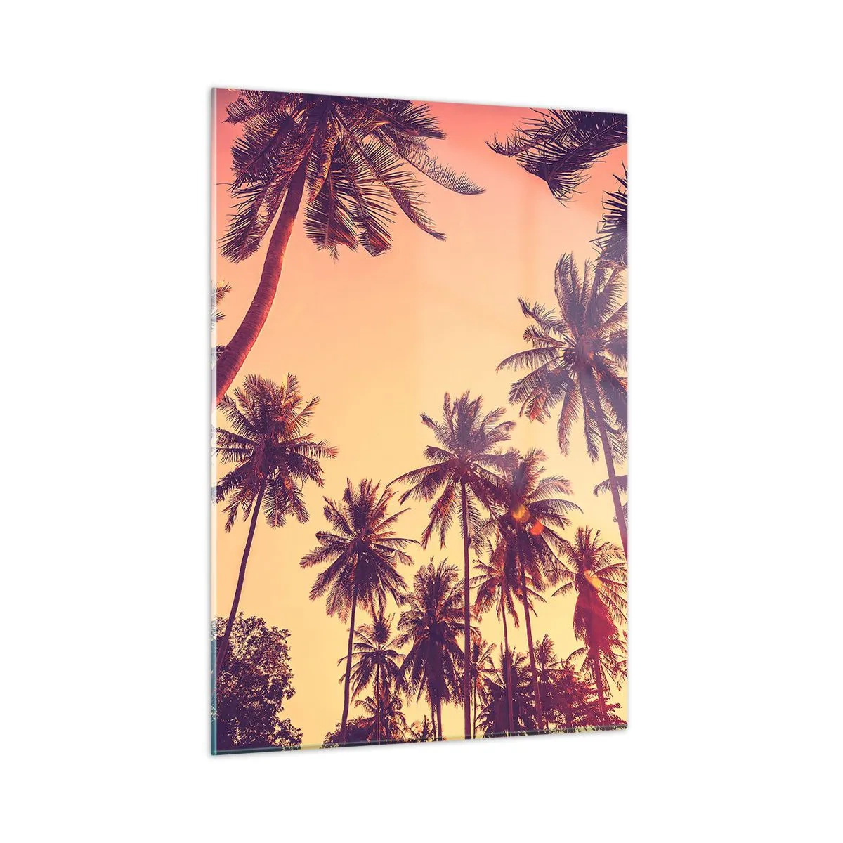 Quadro em vidro - Variação tropical - 50x70 cm